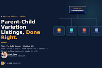 fix and create amazon parent child variation listings with flat file