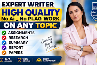 write essay, assignment, apa paper, research and summarie
