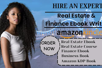 ghostwrite ebooks and courses on real estate, finance, and credit repair