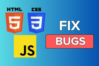 fix bugs in HTML CSS and javascript