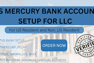 set up llc US bank account, wise, mercury, business and personal accounts
