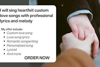 do song production sing romantic love song lyrics songwriter female vocalist