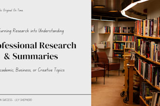 research and organize information for essays and projects