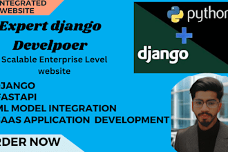 build django and fastapi web with llm integration
