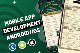 design and develop premium flutter app for android and ios