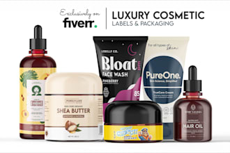 design premium product label and packaging design