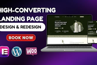 professionally design and redesign wordpress landing pages