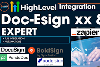 integrate gohighlevel with docusign pandadoc boldsign xodo document esignature