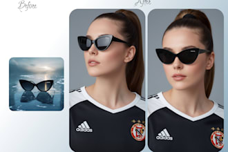 make your sunglasses wear by ai models