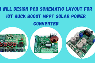 design pcb schematic layout for iot buck boost mppt solar power converter