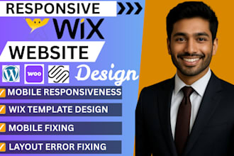 do wix mobile responsiveness, wix template design,  mobile layout error fixing