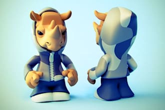 turn reference to 3d sculpt,cu poche,bambu,n64,vinyl design,janky for 3dprinting