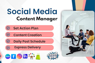 be your social media content manager and post scheduler