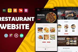 build restaurant website with food ordering, food website