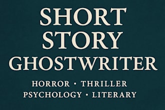ghostwrite your thriller or horror short story