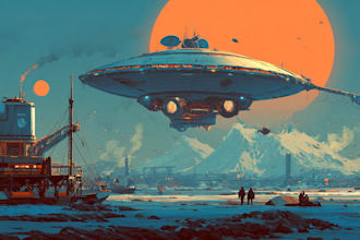 draw sci fi illustration and sci fi art