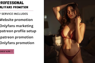onlyfans promotion, fanvue, patreon page, fansly and adult