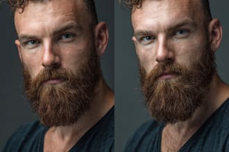 do photo retouching, portrait photo editing and headshots