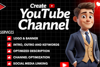 create and setup youtube channel