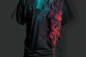 draw anime t shirt design for clothing brand