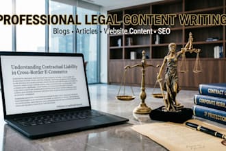 write professional legal articles, blogs and website content