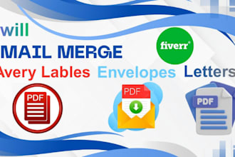 mail merge your list into letters, labels or envelopes