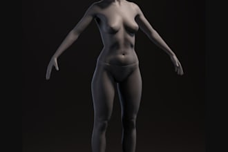 sculpt 3d aaa game ready character, modular nsfw, sfw,cc4 rigging,spline3d,daz3d