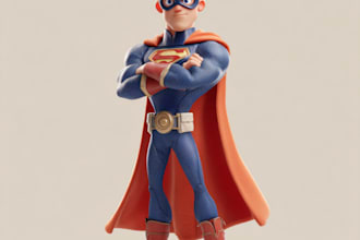 make  super hero  portrait