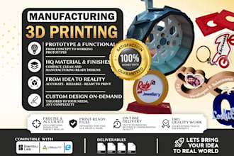 design and create 3d printing models or laser cutting files
