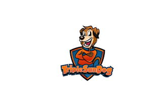 make exclusive twitch streaming logo of dog with warm