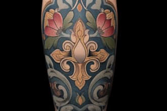 custom an abstract black tattoo design