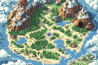 fantasy map maker vector map illustration city map design