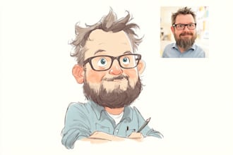 create bighead cartoon caricature from your photo