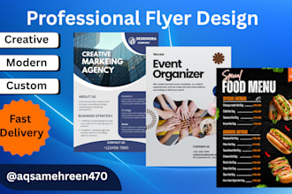 design a stunning one page flyer that grabs attention and sells your brand
