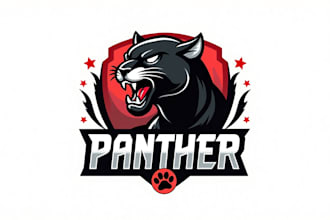 design awesome black panther head logo for your business only 12 hours