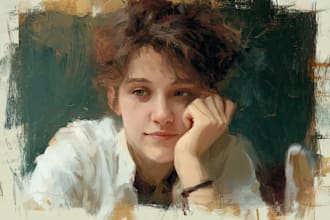 paint a real oil painting on canvas with free shipping