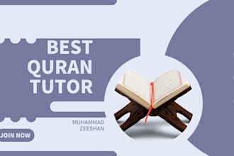 be your online quran tutor with tajweed and tafseer,