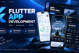 build your flutter mvp mobile app for ios and android