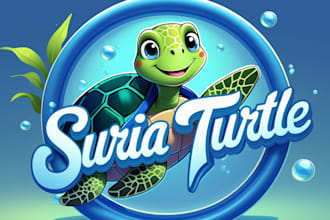 do sea turtle mascot logo in 2 days