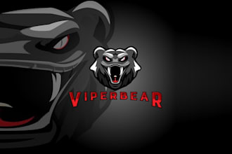 design professional twitch streamer logo viper bea