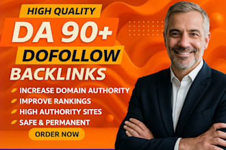 increase da 90 authority backlinks to improve google ranking
