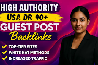provide high authority USA DR 90 backlinks to boost website ranking