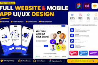design figma website UI UX, dashboard UI UX, and mobile app design in figma