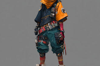 do an futuristic mecha cyberpunk art