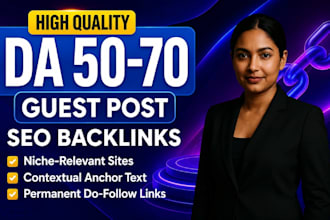provide da 50 to 70 dofollow seo backlinks