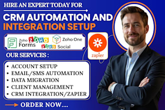 create zoho one automation integration customization workflow zoho CRM setup