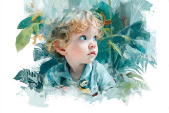 do digital watercolor illustration