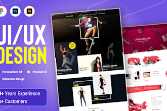 create website design mockups, figma website design