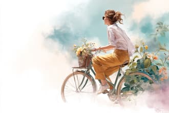paint a watercolor and gouache landscape illustratio