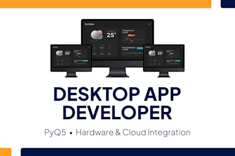 develop python desktop applications using pyqt5